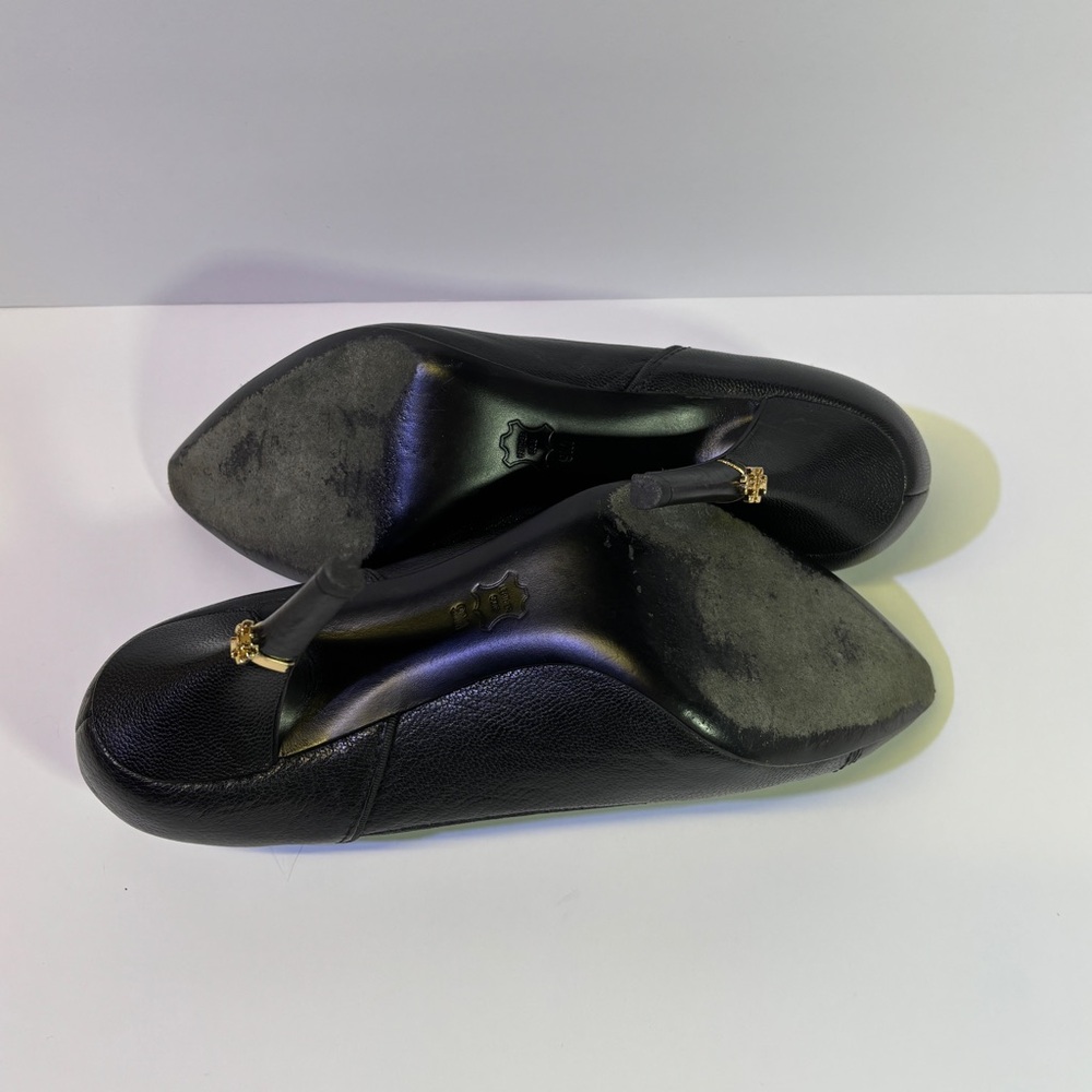 Tory Burch - Sleek Black Stiletto Heels with Pointed Toe - 9 - Picture 9 of 13